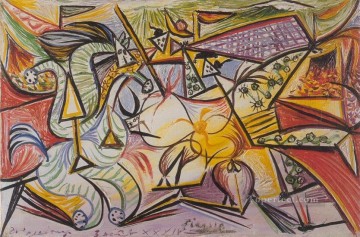  taureaux Pintura - Courses de taureaux Corrida 3 1934 Cubismo